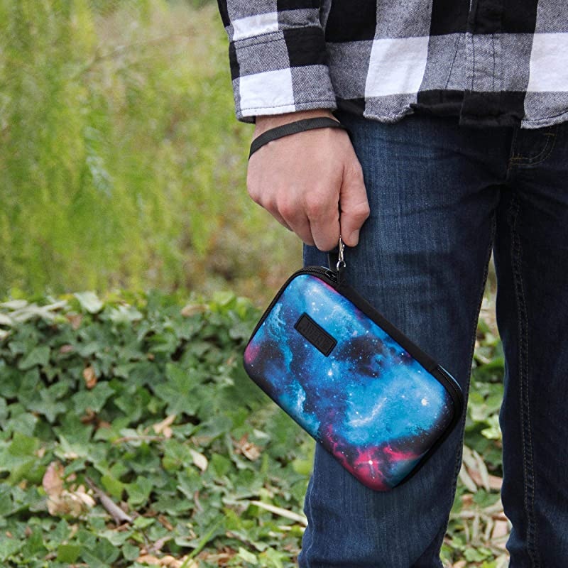 Travel Electronics Organizer 65 Inch Zipper Case with Hard Shell Case Exterior and Accessory Pocket Charger Organizer Accessory Organizer Cable Travel Organizer and More Galaxy