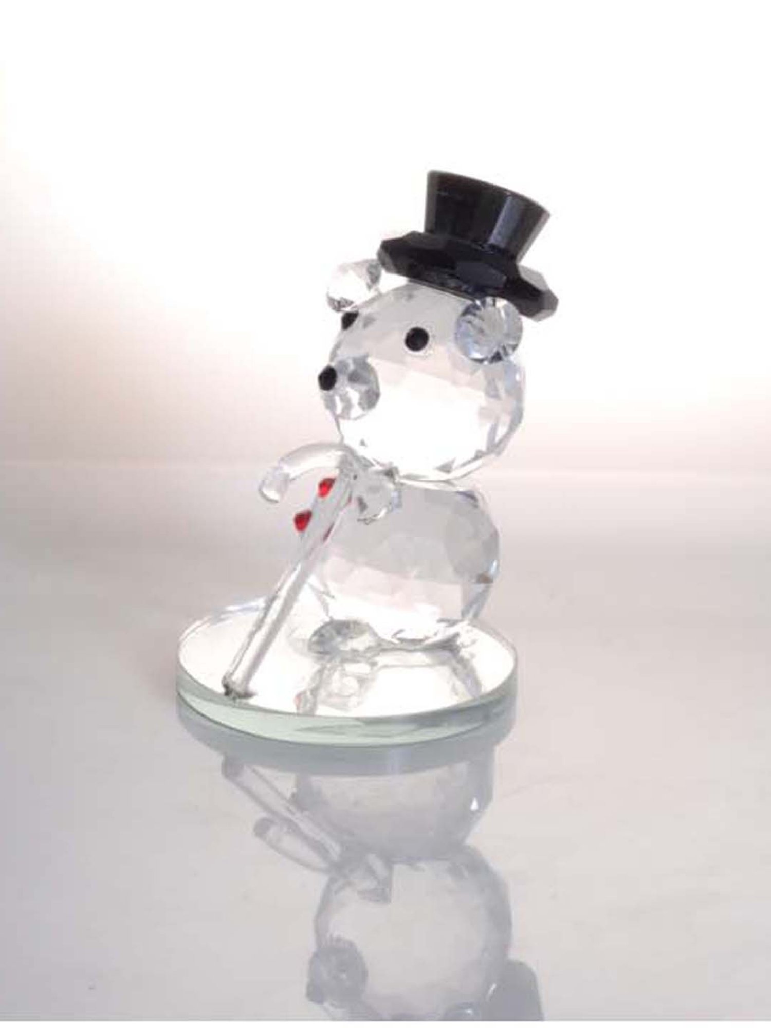 Real Effect London Mozart Crystal White & Black Teddy Figurine - Set of 1