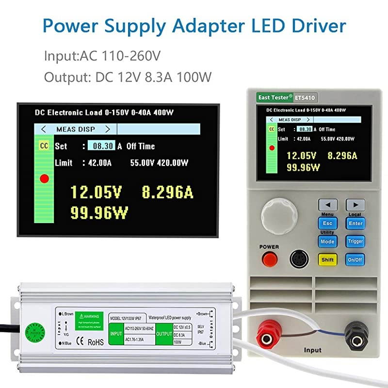 Waterproof Power Supply Adapter 12V 100W LED Driver ACDC Converter AC 110~260V to DC 12 Volt 83A Low Voltage Transformer for Outdoor LED Lighting Advertising Screen DC Pump CCTV Camera