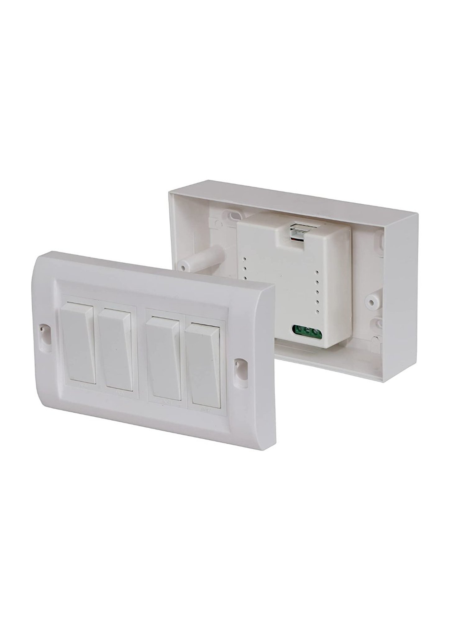 Teqooz WiFi 1 Node Smart Switch Module 16 Amp Retrofit (in-Wall) (White)