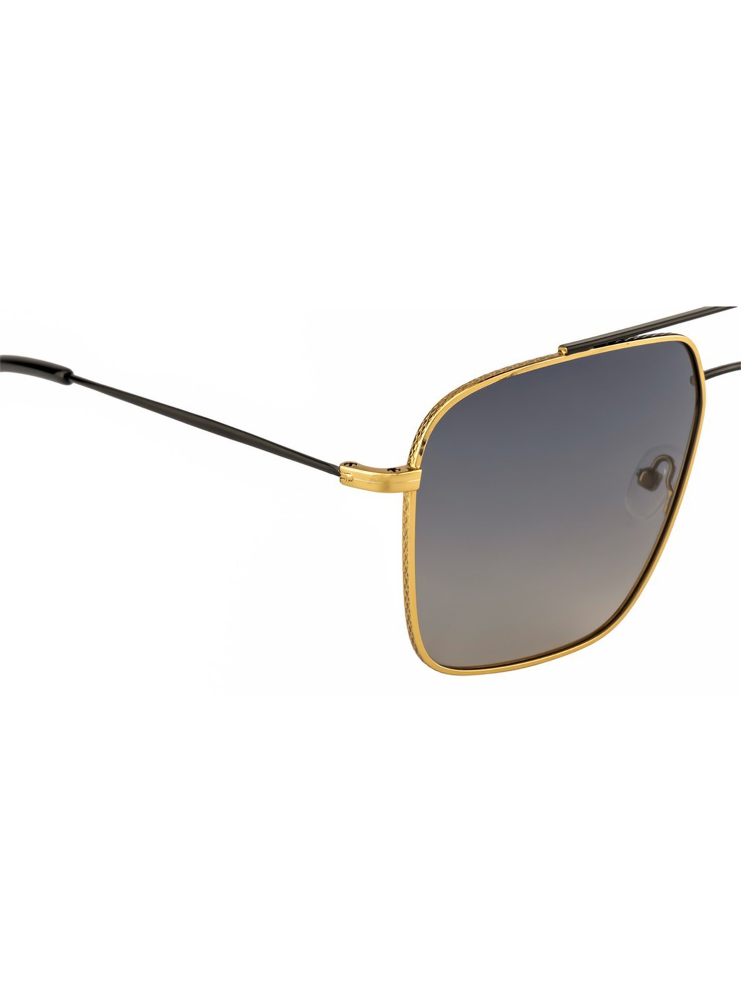 Opium Grey Rectangular Polarized Sunglasses for Men