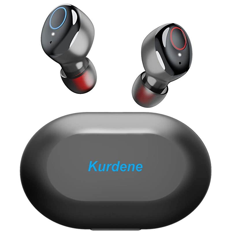 Wireless EarbudsBluetooth Earbuds with Charging Case Immersive Sounds IPX8 Waterproof Sport Mini Earphones Touch Control 24H Playtime Mic for iPhoneSamsungWindowsAndroidBlack