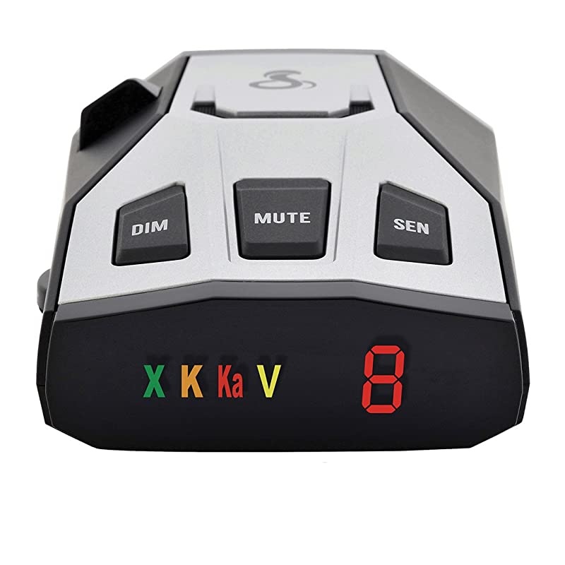 RAD 350 Laser Radar Detector - Long Range, False Alert Filter, OLED Display, Black