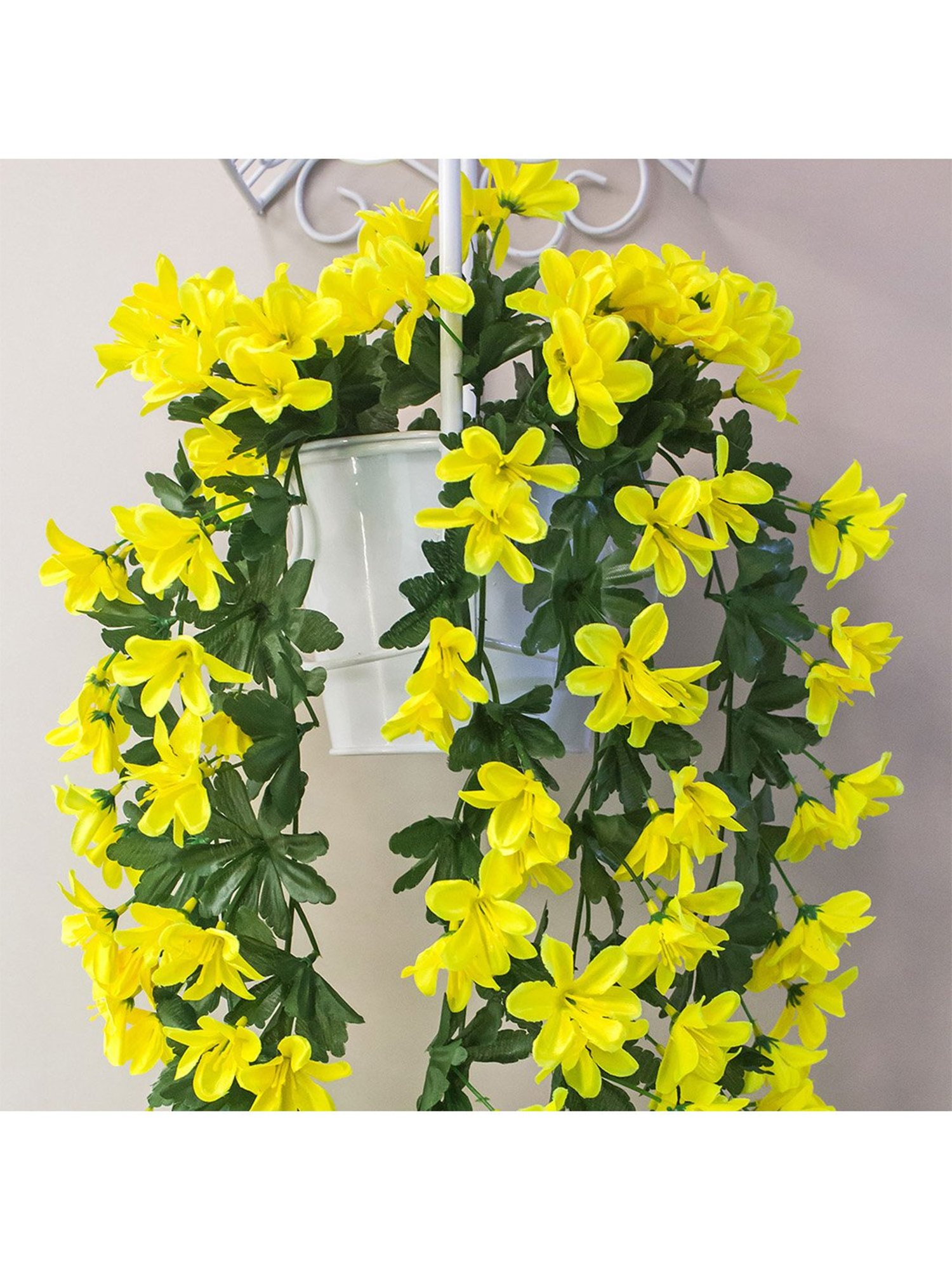 Amflix Yellow Artificial Hanging Creeper Plant