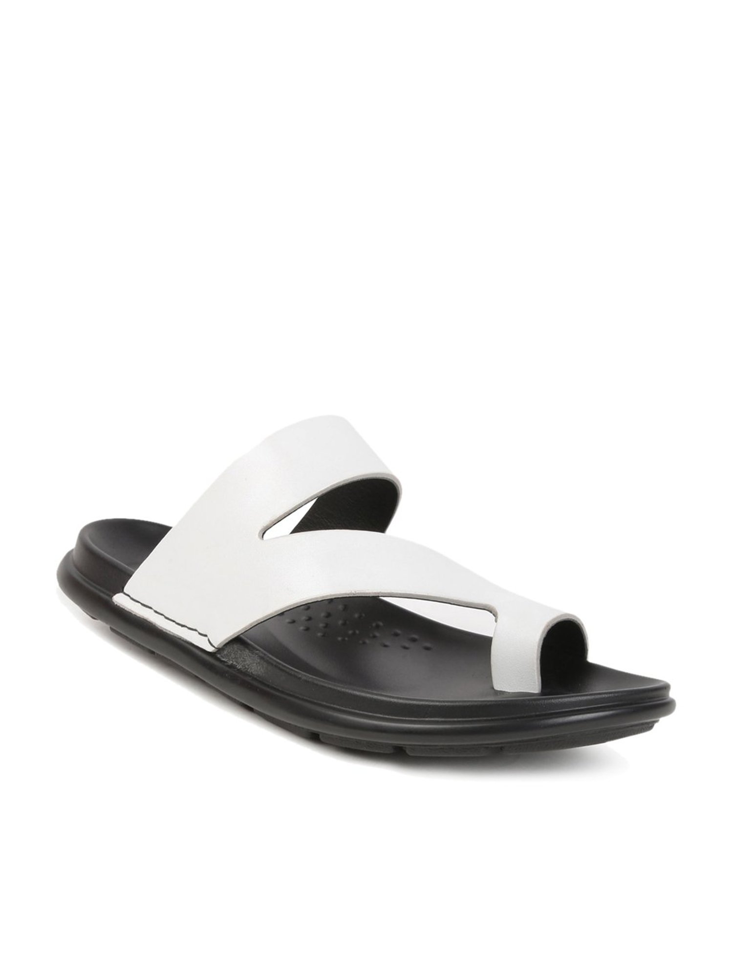 Gabicci Men's Mobile G White Toe Ring Sandals