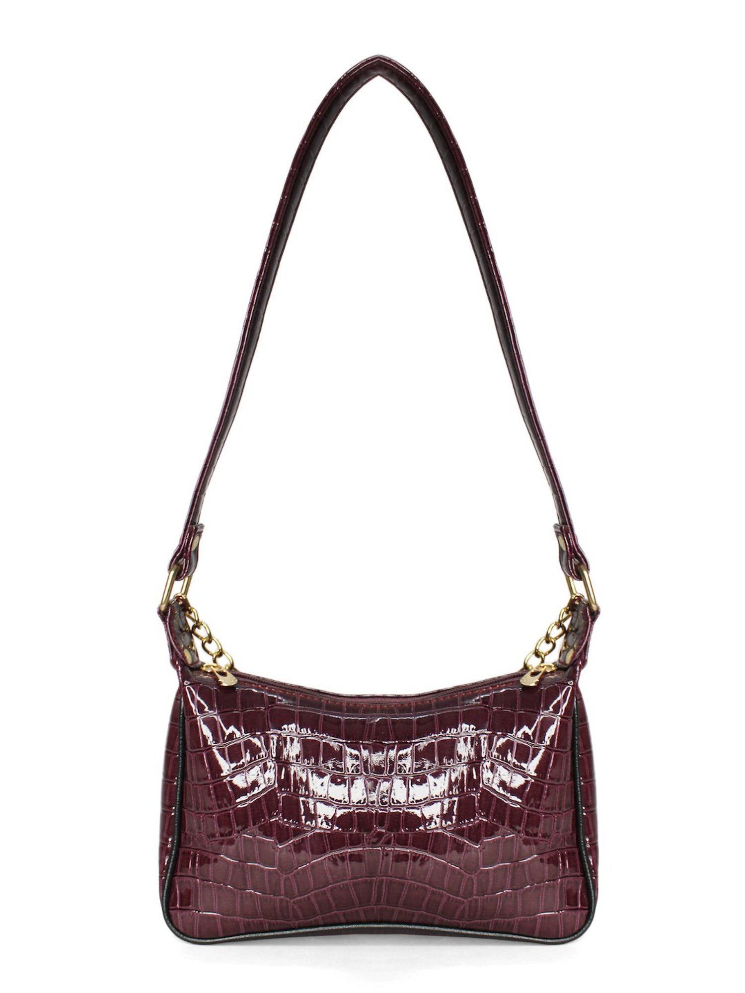 Modern Myth Purple Textured Medium Shoulder Bag