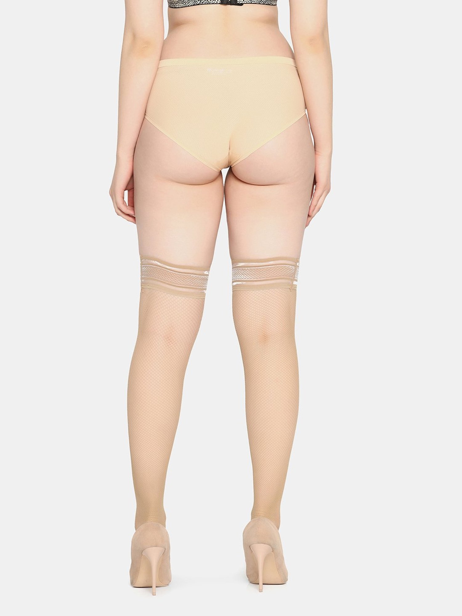 Da Intimo Brown Lace Stockings