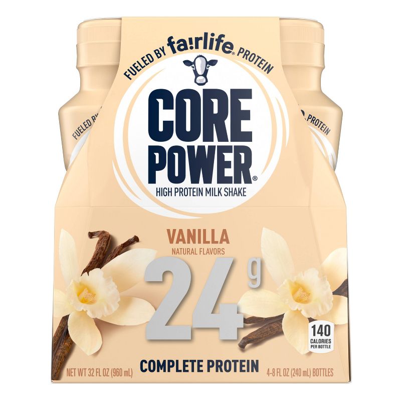 Core Power Vanilla Protein Shake - 4pk/8 fl oz Bottle