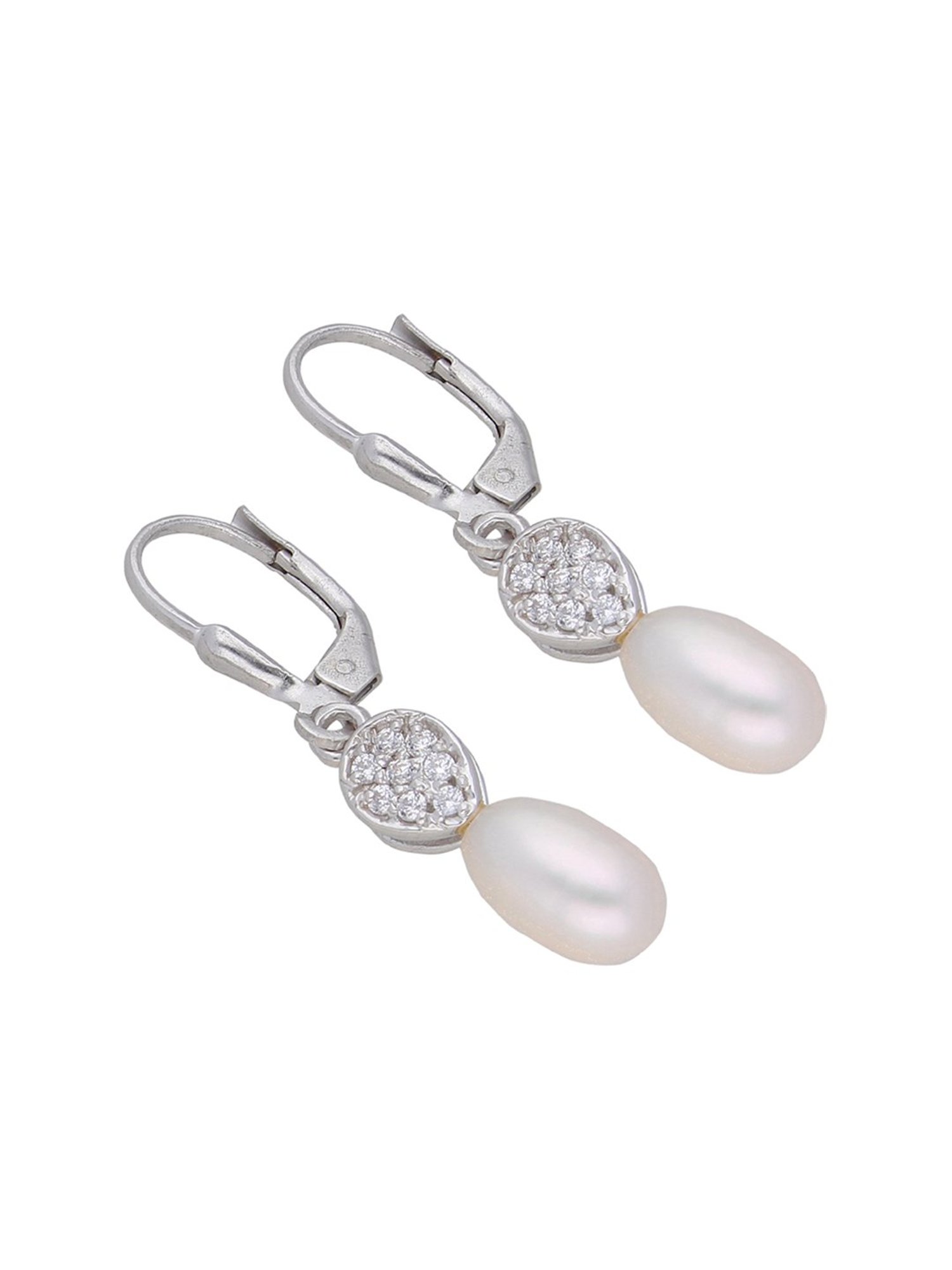 Sri Jagdamba Pearls Ninna 92.5 Sterling Silver Earrings