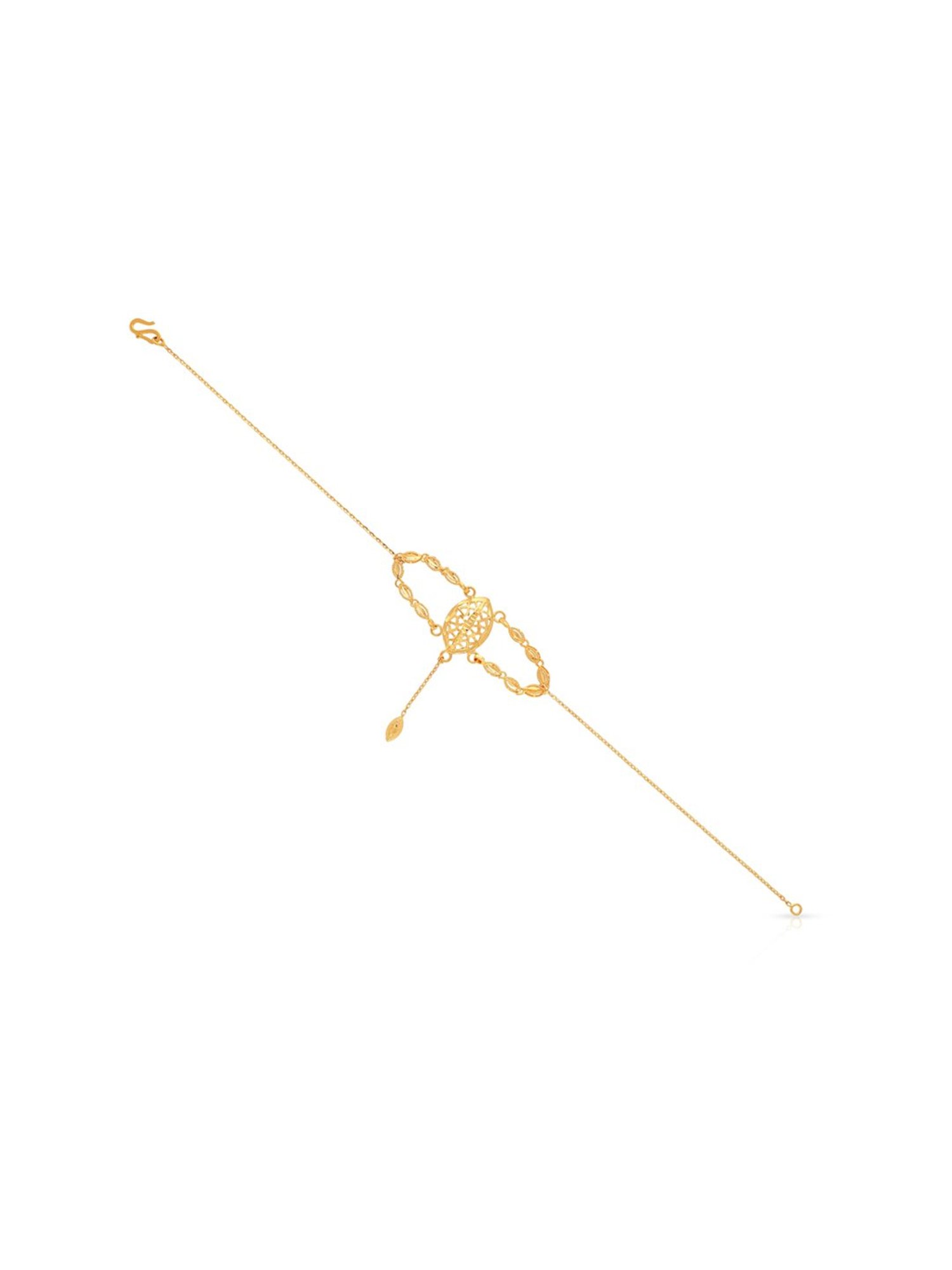 Malabar Gold and Diamonds BIS Hallmark 22k Yellow Gold Flexible Fit Bracelet for Women