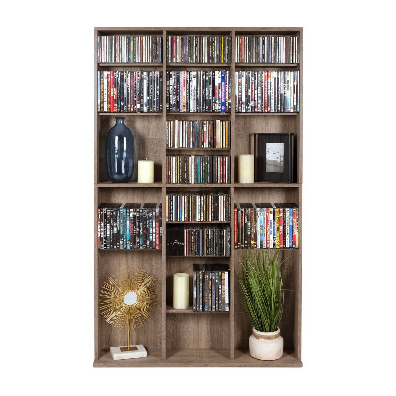 Oskar Adjustable Media Wall Unit Weathered Oak - Atlantic