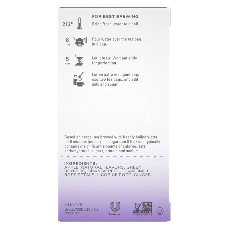 Tazo Glazed Lemon Loaf Dessert Delights Tea Bags - 15ct