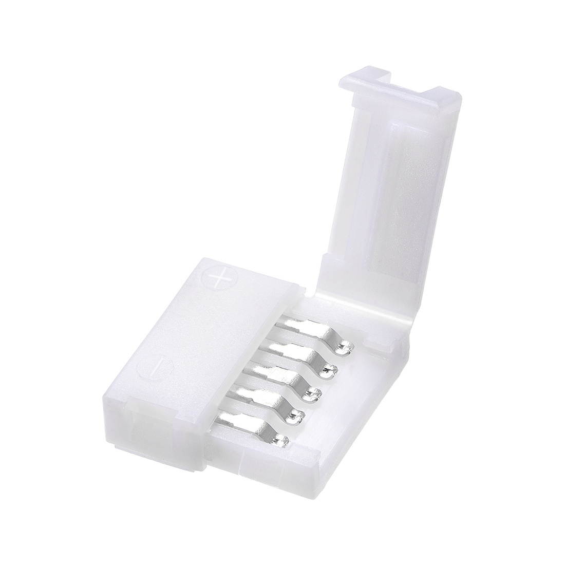 12mm 5P LED Strip Connector Solderless for 5050 RGB 5 Conductor Multicolor Strip Lights Strip to Strip 10Pcs