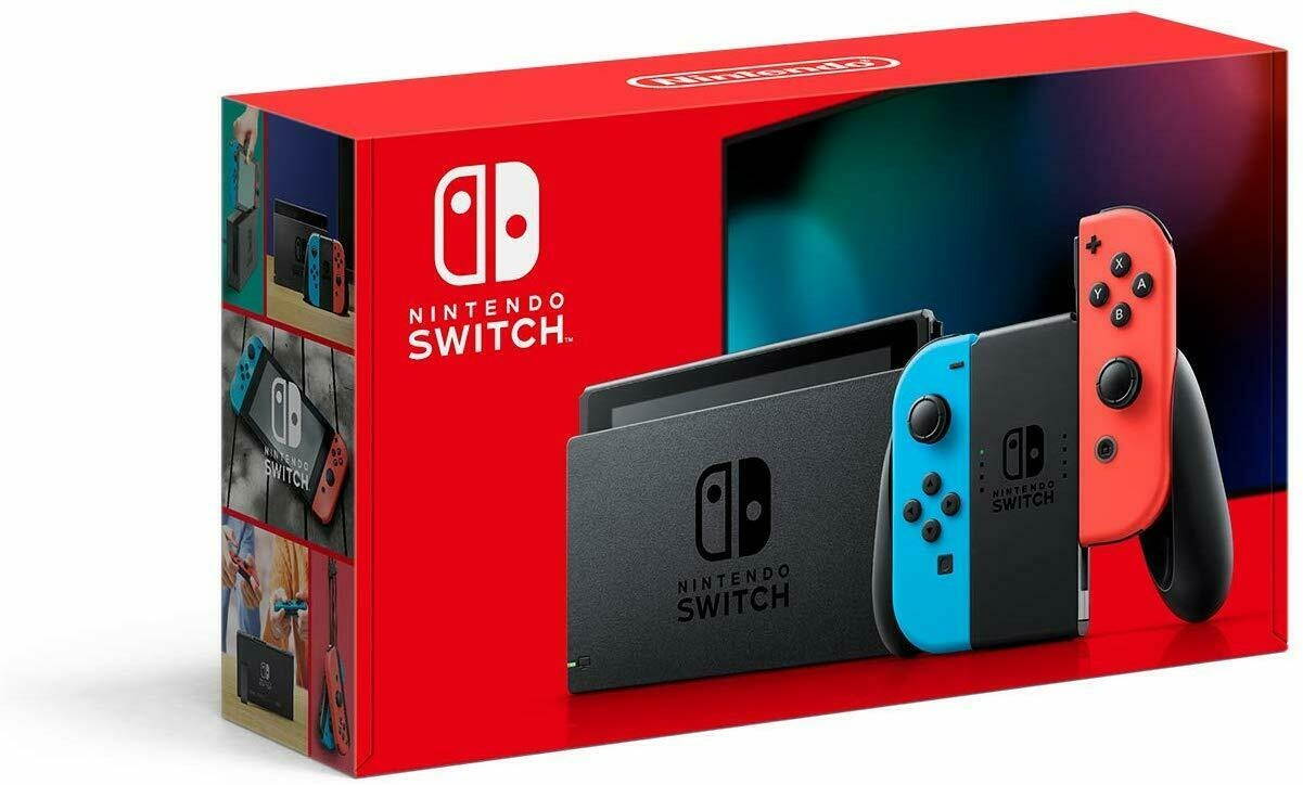 Nintendo Switch Console - Neon Blue And Neon Red Joy-Con [ Updated Model]