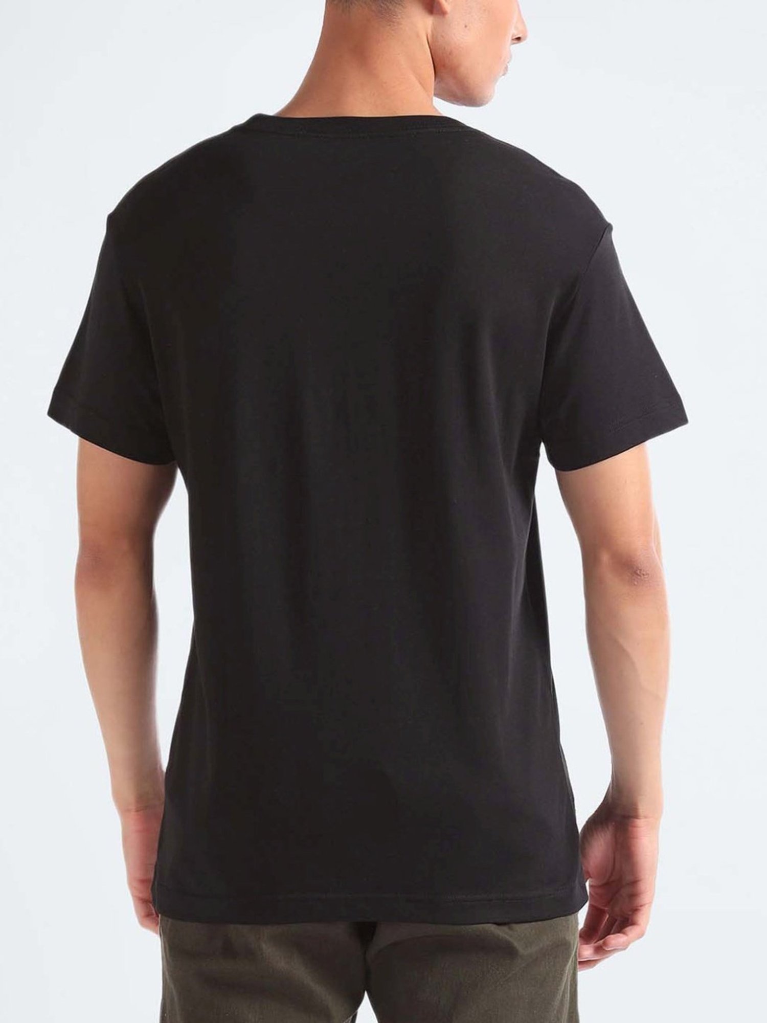 Calvin Klein Jeans Dark Juniper & Black Regular Fit T-Shirt - Pack of 2