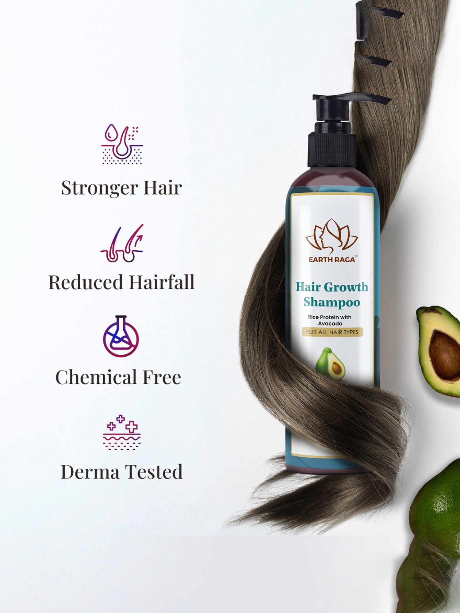 Earthraga Hair Growth Shampoo - 250 ml