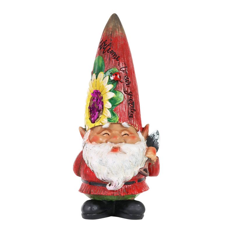 10.43" Resin Garden Gnome Red - Exhart