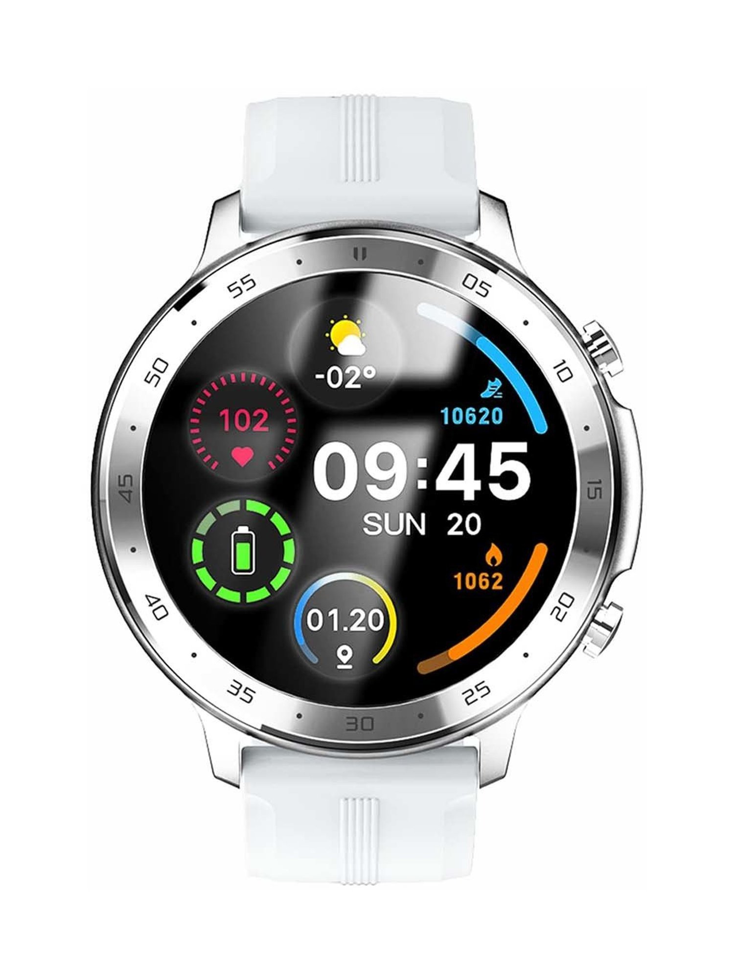 MAXX SX25 Pro Smart Watch with Bluetooth Calling (Silver)