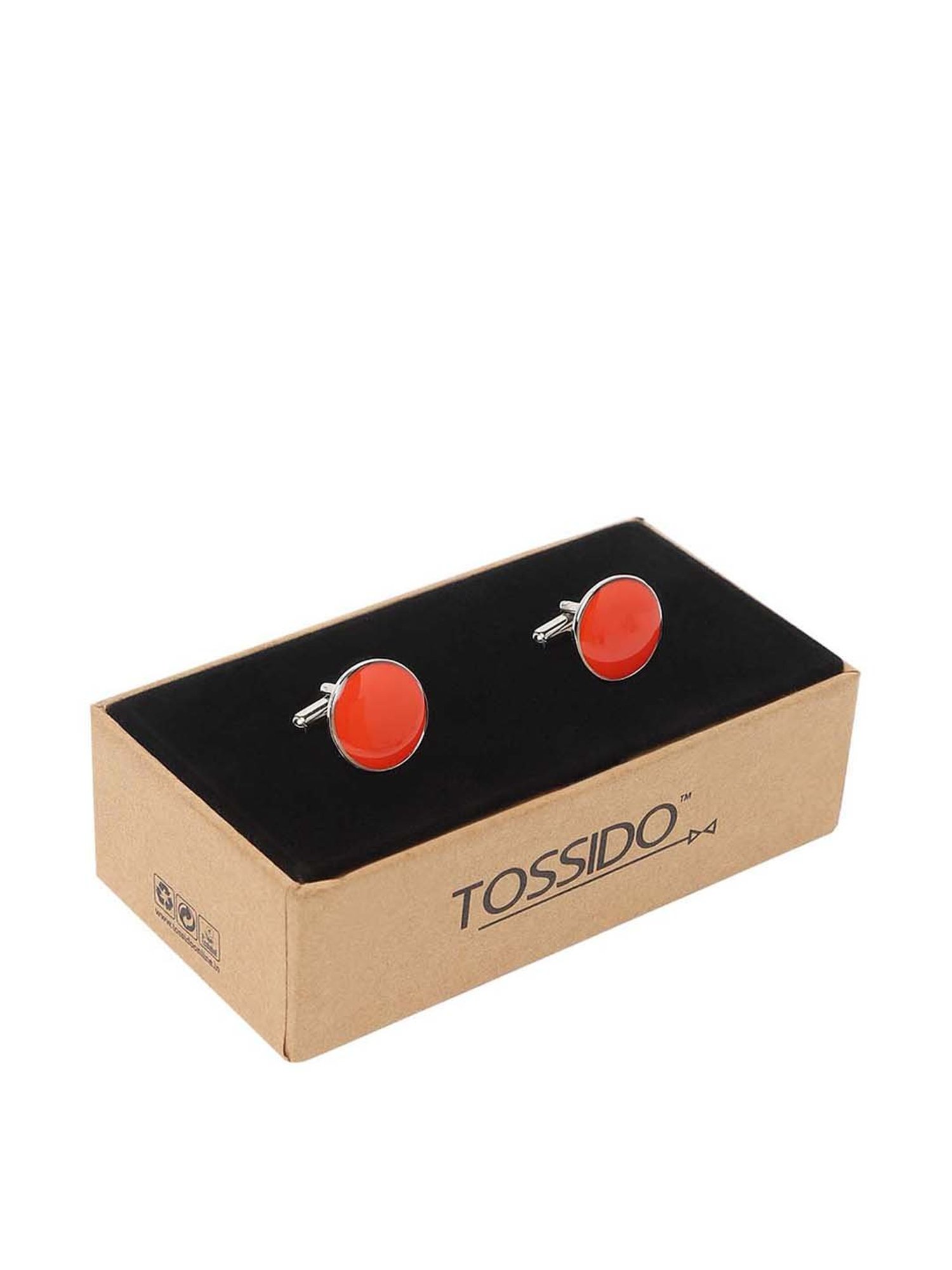 Tossido Blue Solid Cufflinks