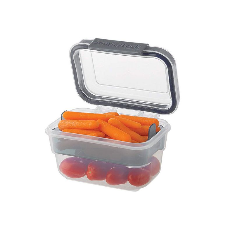Progressive International SNL-1000GY Snaplock Snack To Go Plastic Container