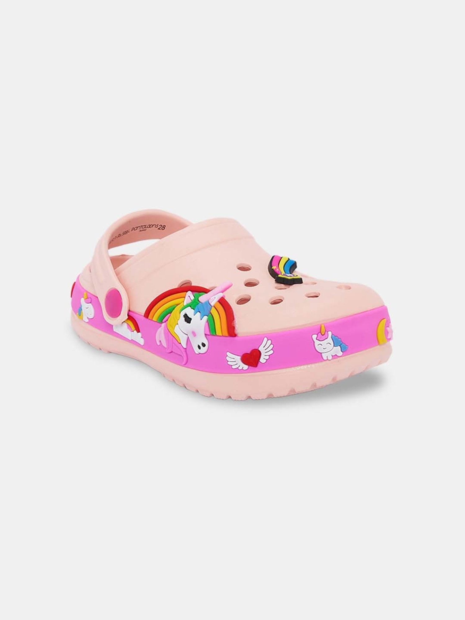 Passion Petals Kids Pink Sling Back Clogs