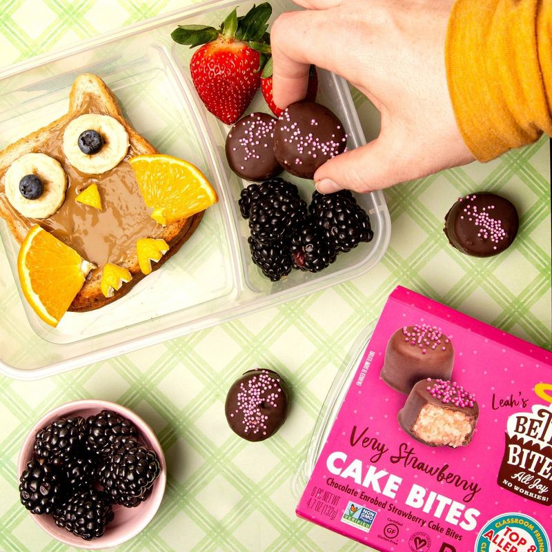 Better Bites Gluten Free Very Strawberry Cake Bites - 6ct