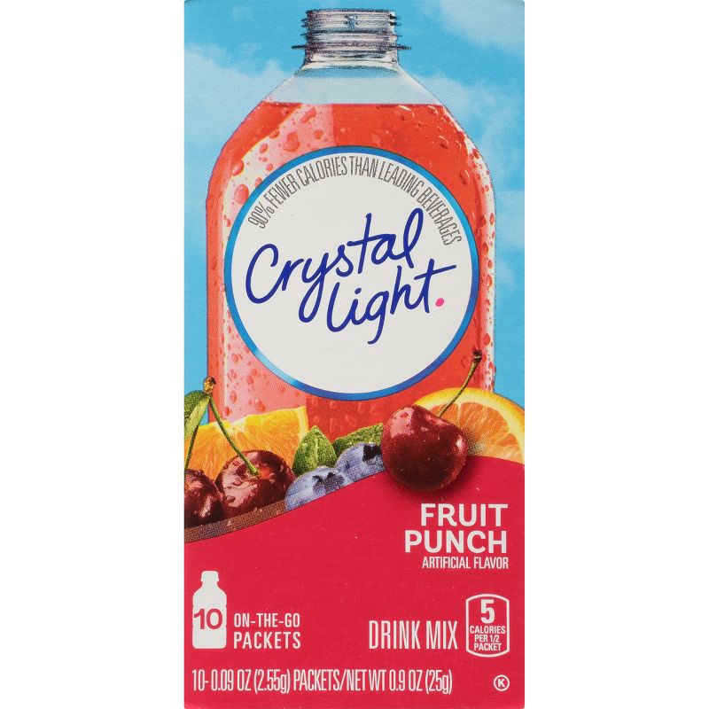 Crystal Light On-the-Go Fruit Punch Drink Mix - 10pk/0.9oz