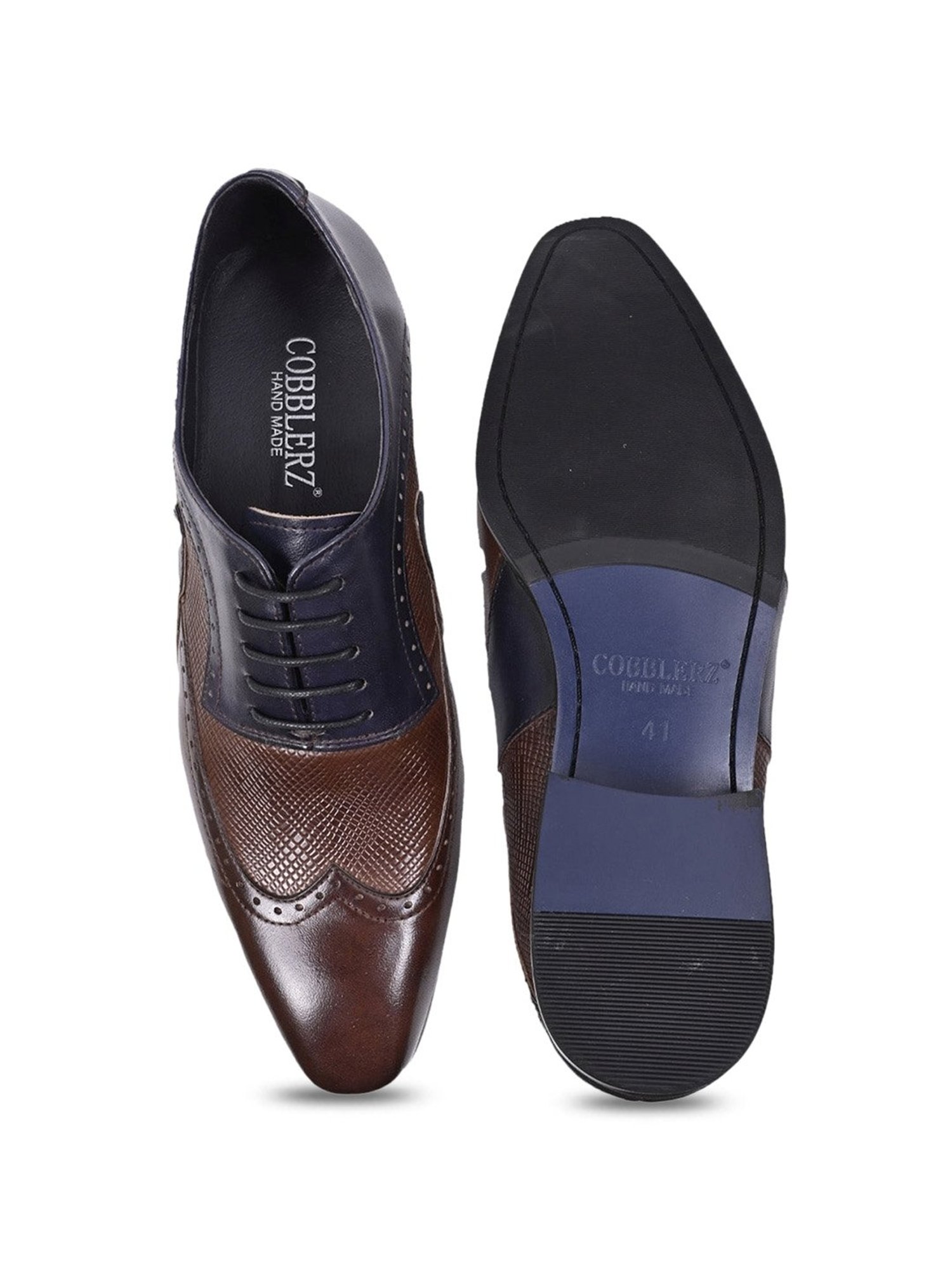 Cobblerz Men's Brown Oxford Shoes