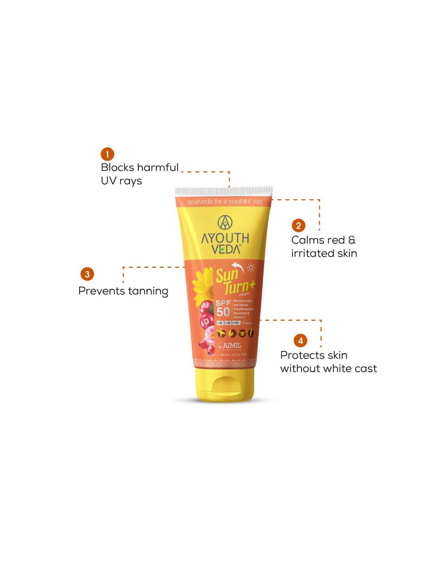 AyouthVeda Sun Turn + Cream - 100 gm