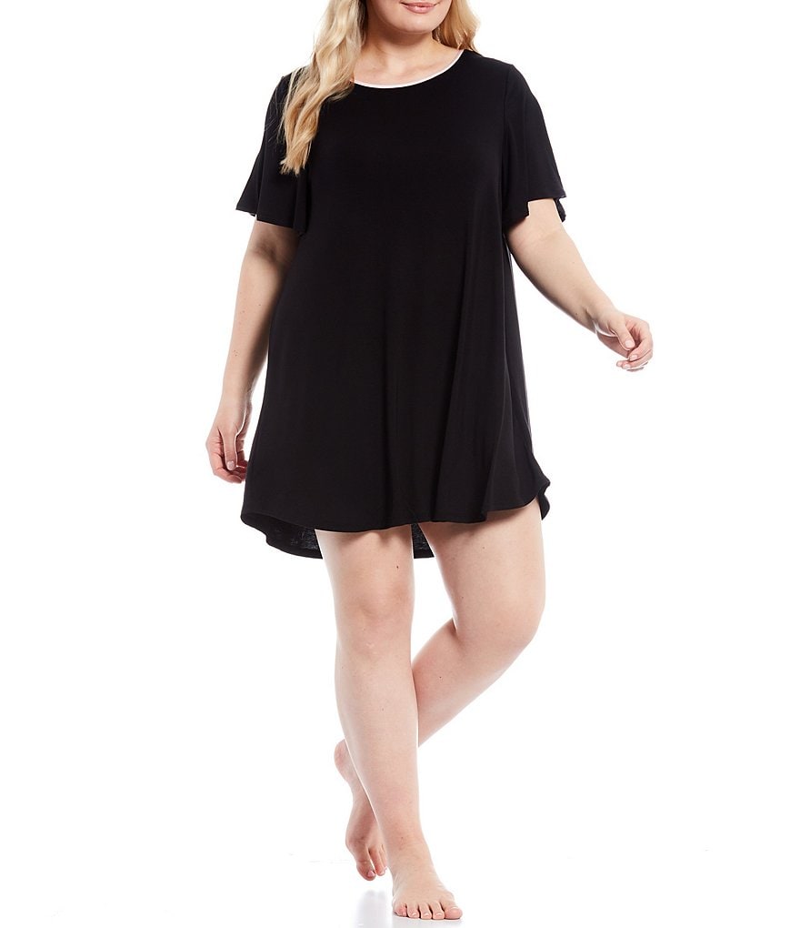 kate spade new york Plus Solid Jersey Knit Sleepshirt