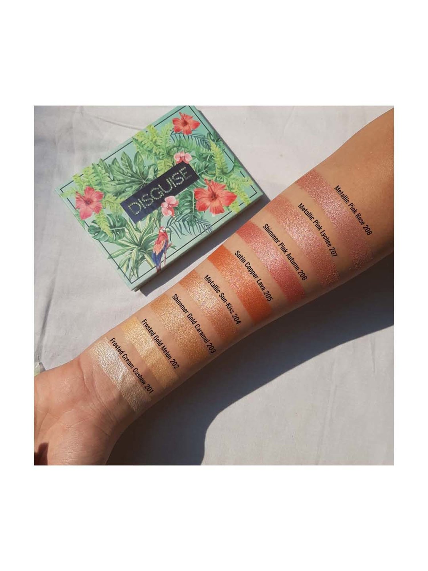 Disguise Cosmetics Satin Smooth Eyeshadow Squares Metallic Sun-kiss 204 - 4.5 Gm