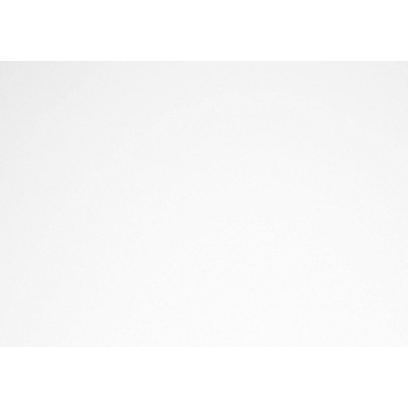 Space Saving White Top Computer Desk - White Metal - EveryRoom