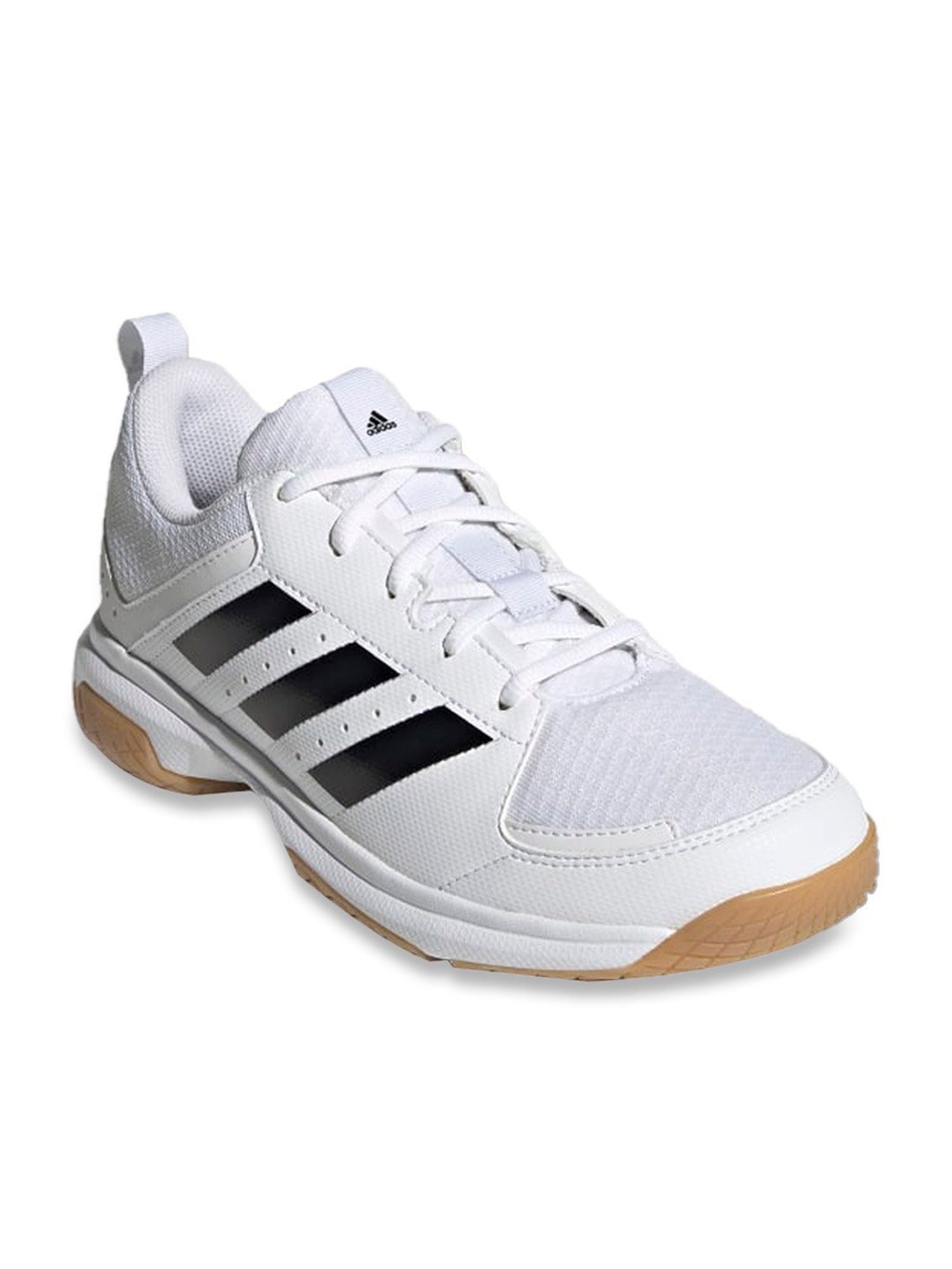 Adidas Women's Ligra 7 White Indoor Court Shoes