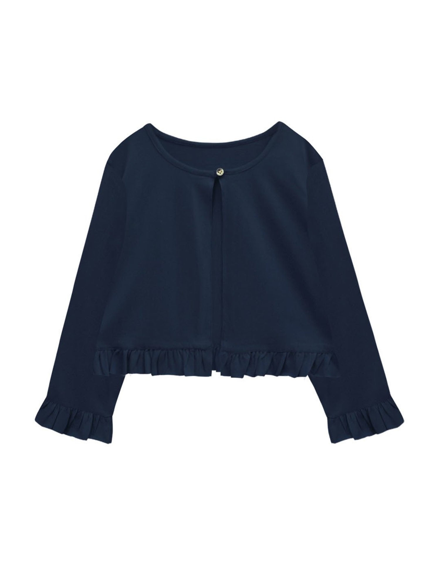 A.T.U.N. Navy Solid Full Sleeves Cardigan