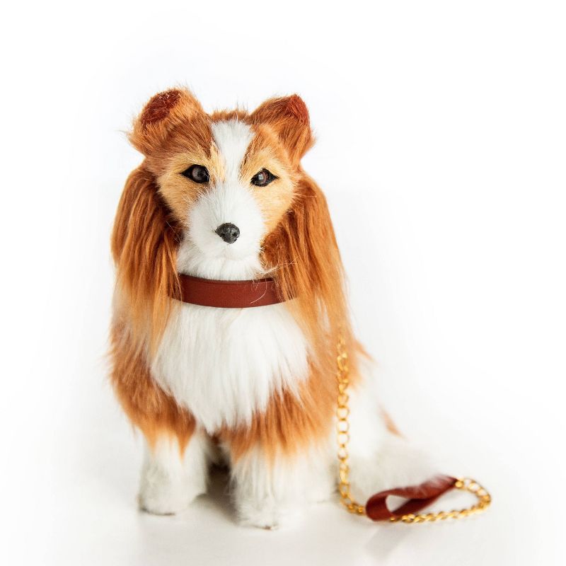 The Queen's Treasures 18" Doll Pet Accessory - Collie Dog with Collar & Leash