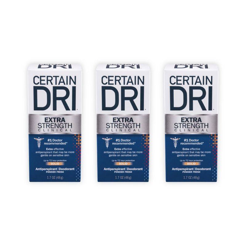 Certain Dri Extra Strength Clinical Solid Antiperspirant + Deodorant - 5.1oz/3pk
