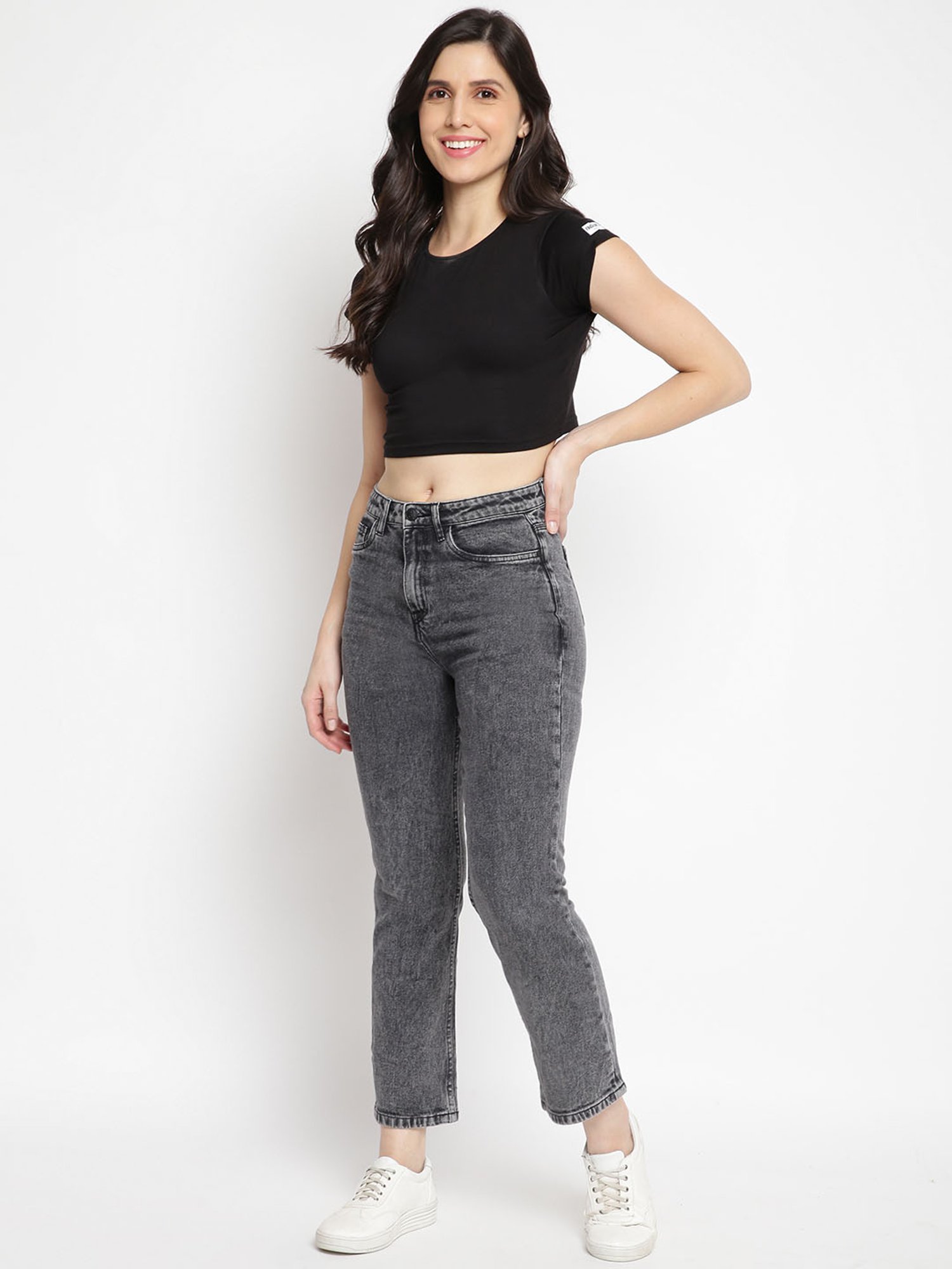 Tales & Stories Black Mid Rise Jeans