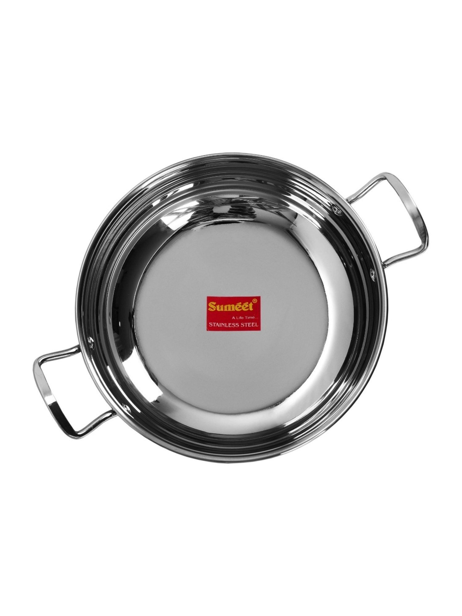 Sumeet Stainless Steel Induction Bottom  Kadhai  Size No.11 (1.5 Ltr)