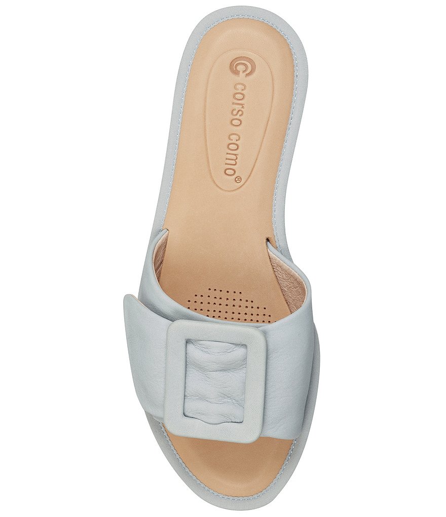 CC Corso Como Bahlia Nubuck Buckle Slide Sandals