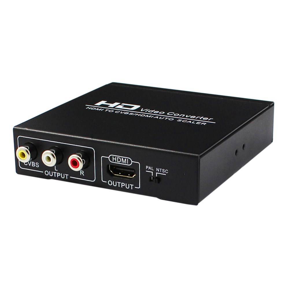 KINGZONE HDMI to AV + HDMI Distributor HD HDMI To CVBS Composite Video One Minute Two Simultaneous Output