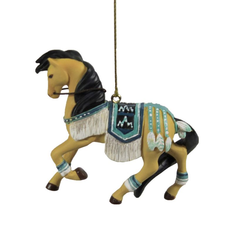 Trail Of Painted Ponies 2.25" Turquoise Princess Ornament Christmas  -  Tree Ornaments