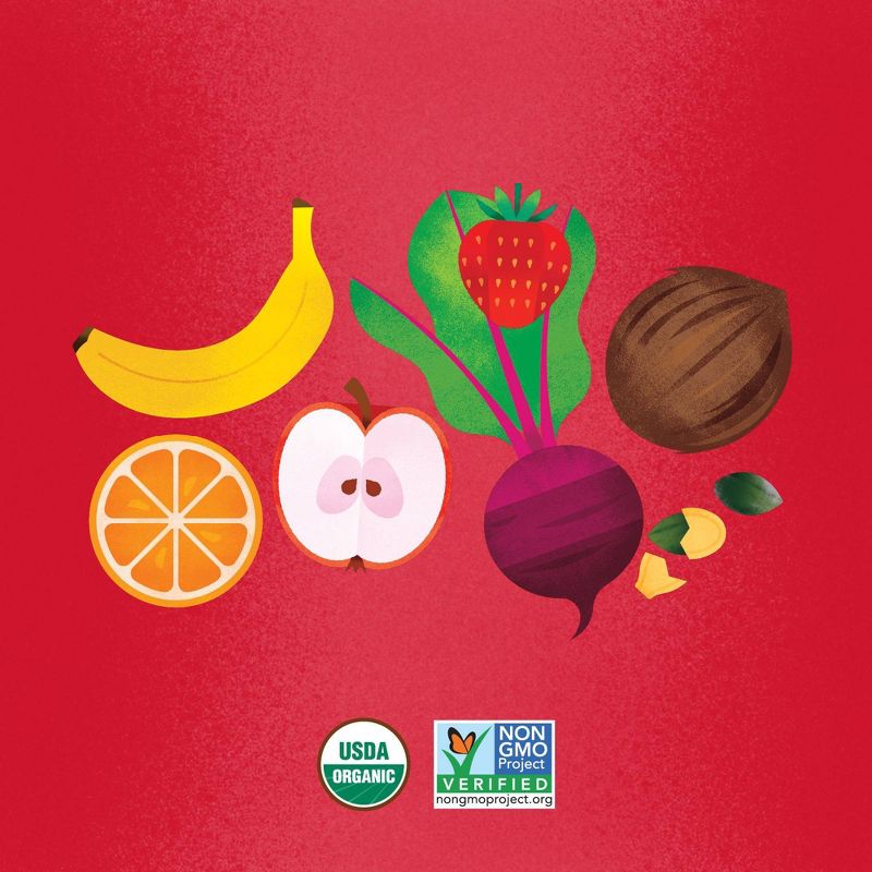 Once Upon a Farm Organic Dairy-Free Strawberry Banana Swirl Kids' Smoothie - 4oz Pouch