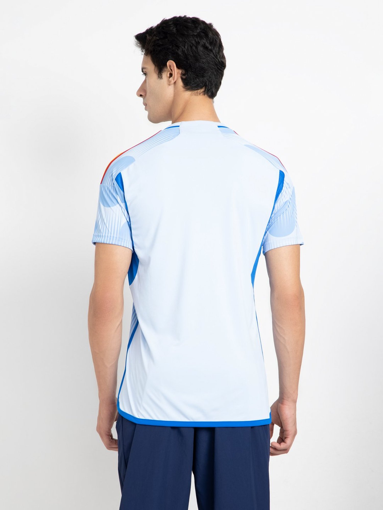 adidas Light Blue SPAIN 22 AWAY Round Neck T-Shirt