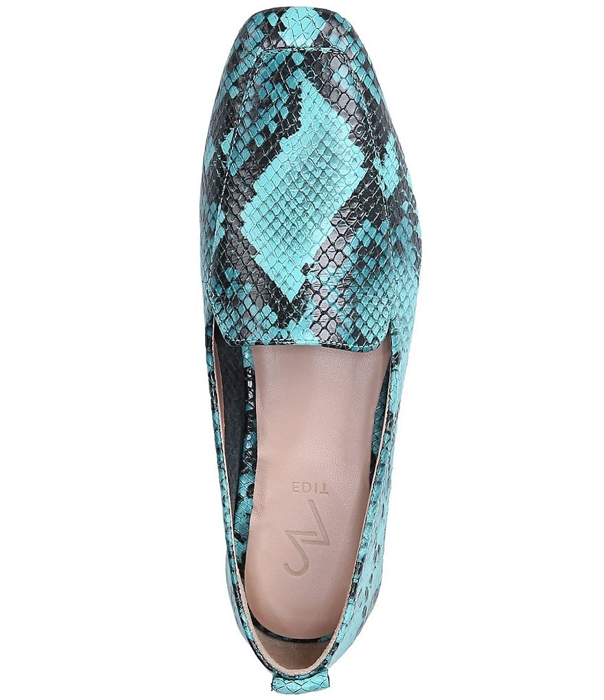 Trotters Harlow Lizard Patent Suede Leather Slip-Ons