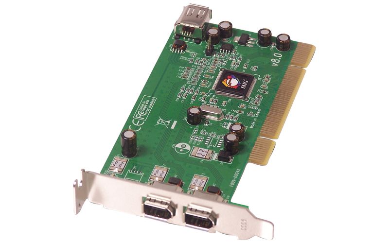 SIIG 3 Port Low Profile 1394 FireWire Adapter - 2 x 6-pin IEEE 1394a FireWire External, 1 x 6-pin IEEE 1394a FireWire Internal - Plug-in Card