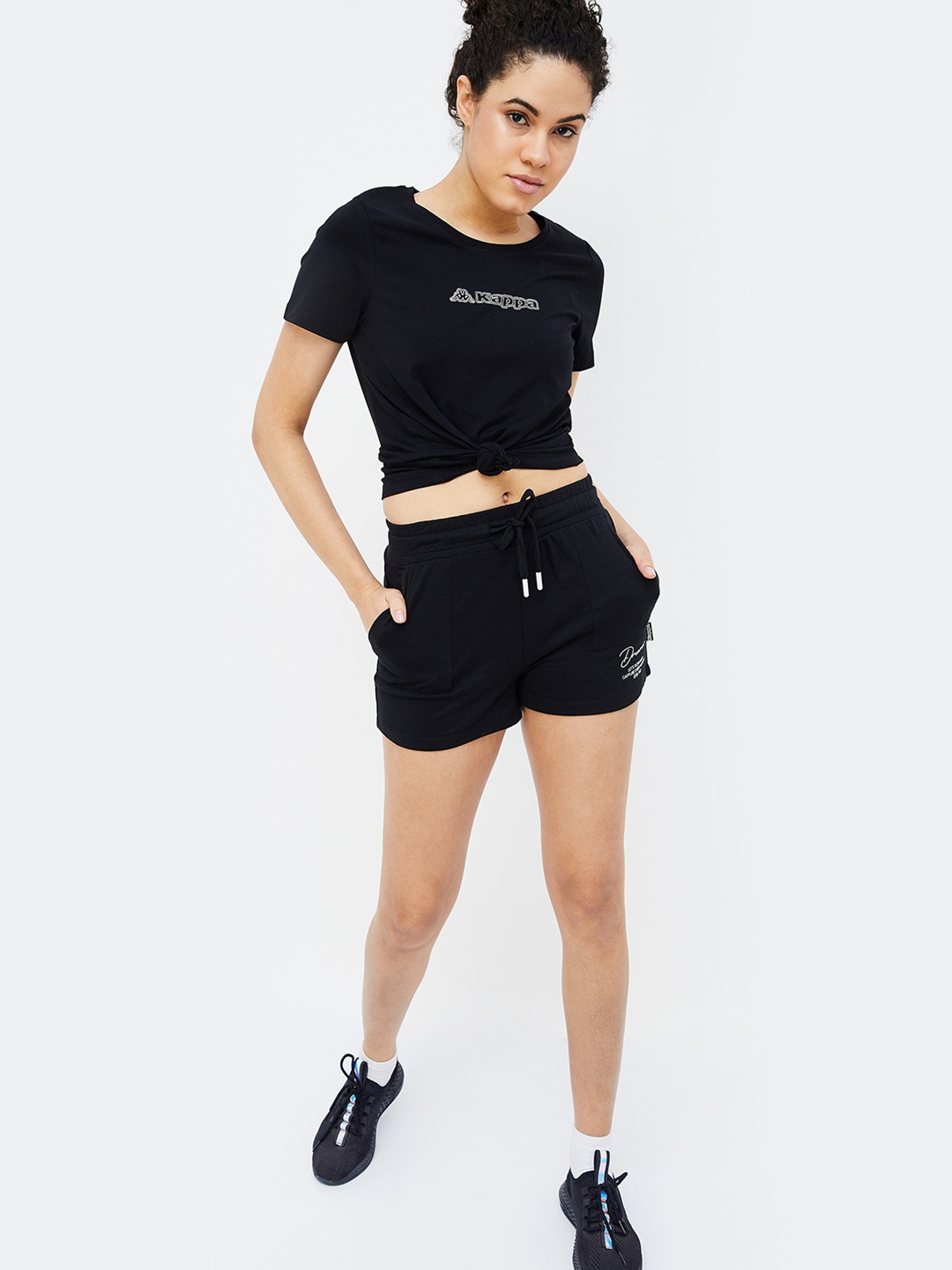 KAPPA Black Graphic Print T-Shirt