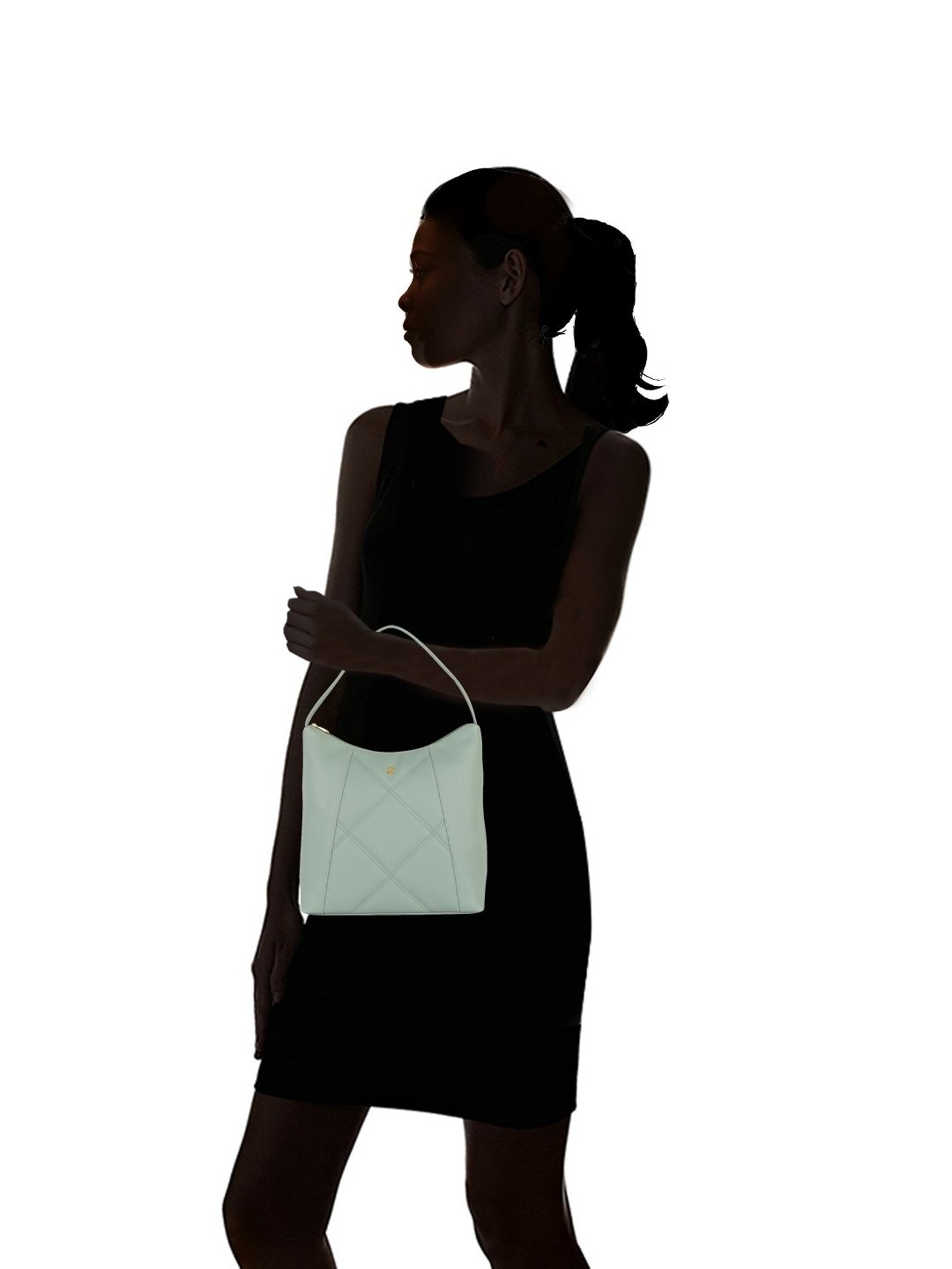 Baggit Green Quilted Medium Hobo Handbag