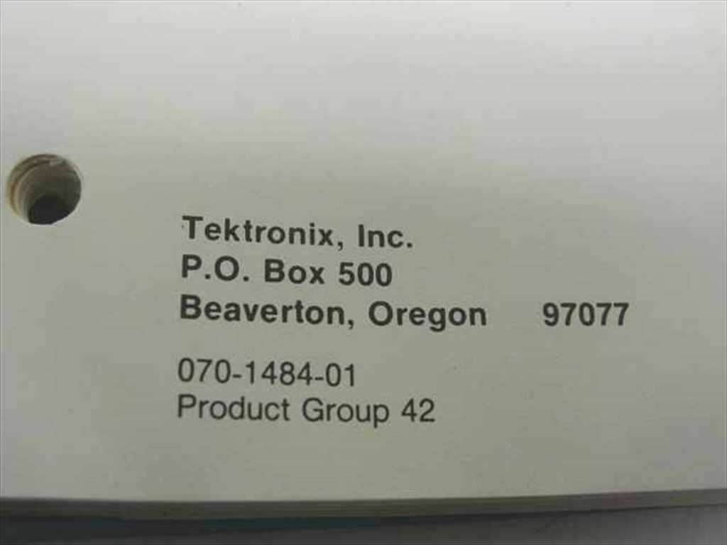 Tektronix 070-1484-01  7A26 Dual Trace Amplifier Instruction Manual