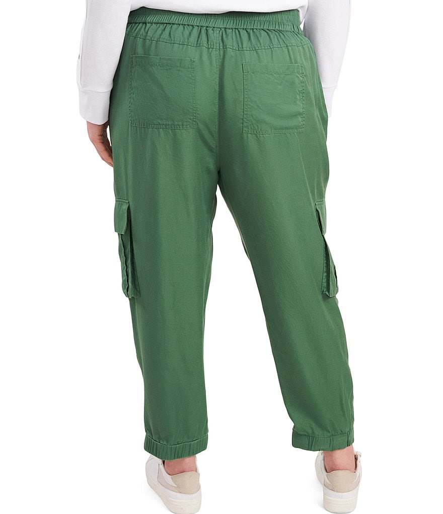 Vince Camuto Plus Size Lyocell Jogger Cargo Ankle Length Pants