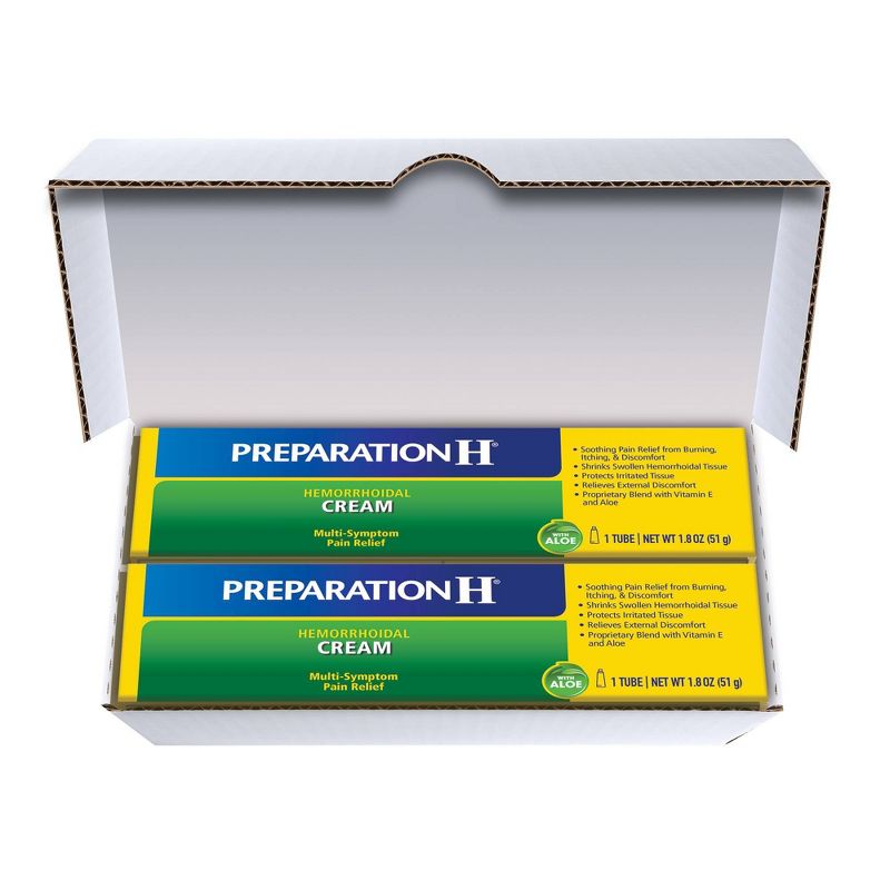 Preparation H Hemorrhoid Max Strength Cream - 2ct/1.8oz
